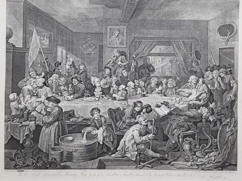 "William Hogarth" Four Prints on an Election suite Heath ed