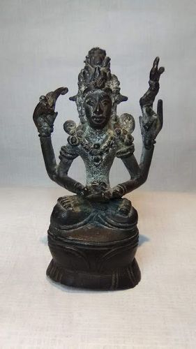 Javanese- Majapahit Bronze Buddhist Figure