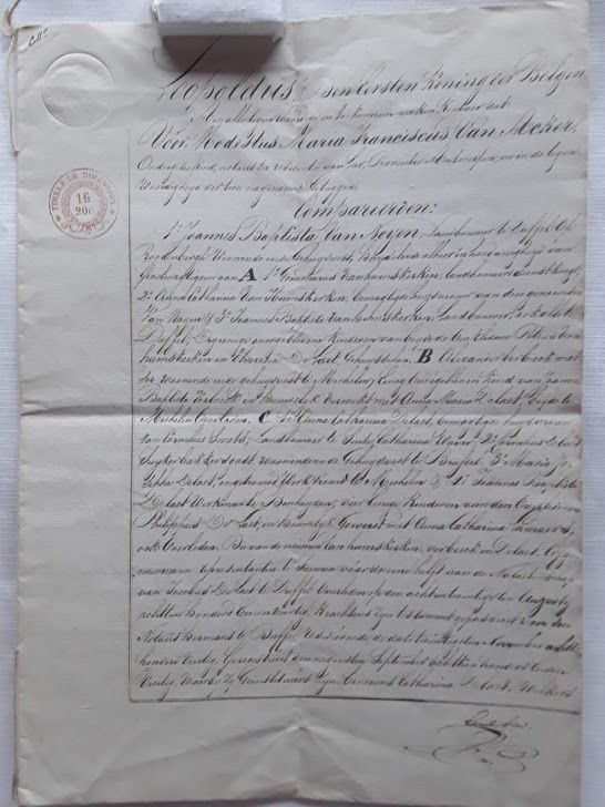 Royal hand written 8 Page letter by King Leopold of Belgium