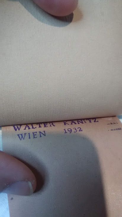 Walter Kanitz Wein 1932 Ex Libris Wood block Print