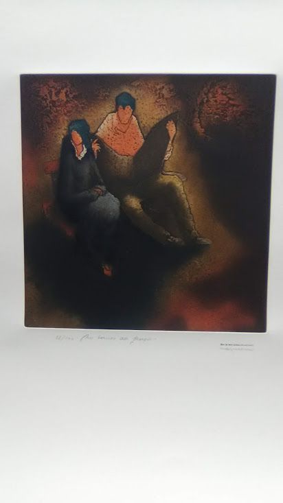 Obra De Hans Suliman Grudzinski signed lithograph "83"