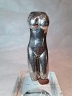 Alexander Ney Russian American  sculptor "Silver standing Nude"