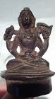 Hindu Bronze figure Chola - Javanese style seated figure