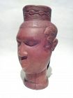 Palm Wine Drinking portrait Cup carved wood