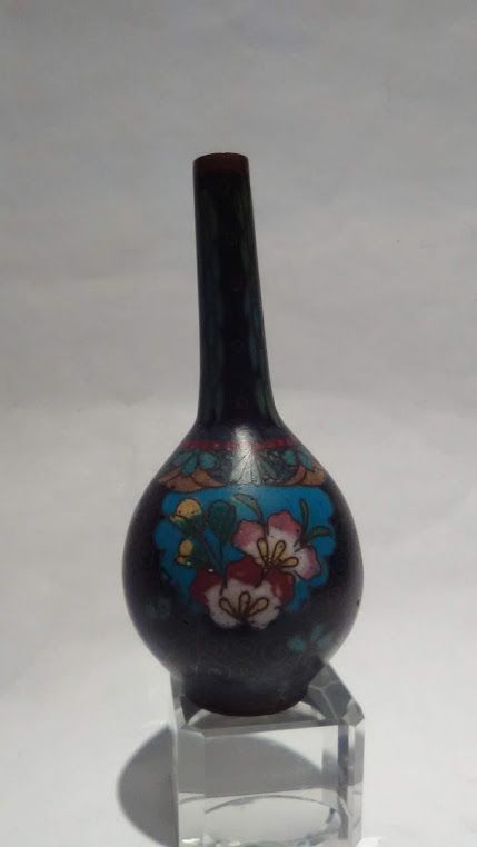 Vintage Cloisonne miniature cabinet vase