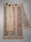 Antique Asian Buddhist text pages 6 pages total