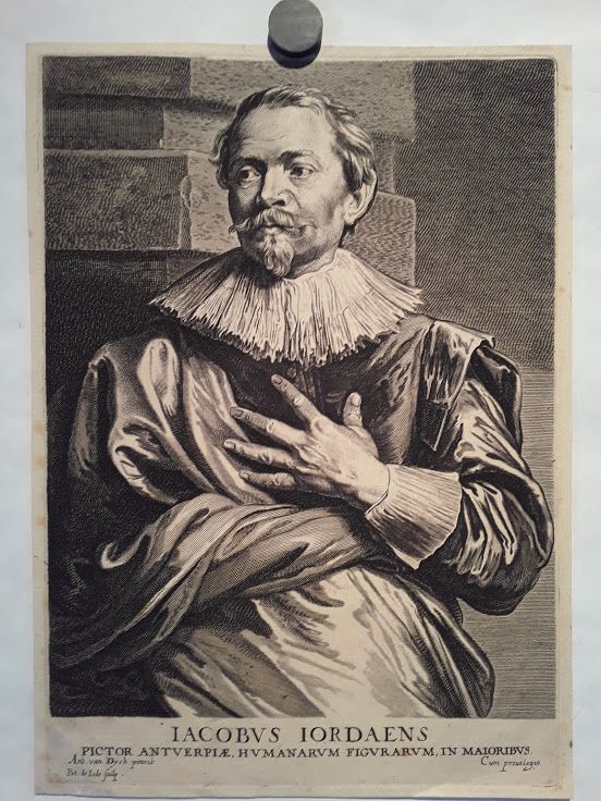 Jacob Jordaens after Sir Anthony Van Dyck by Pieter De Jode II