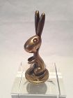 ATTB  HAGENAUER BRONZE STANDING RABBIT