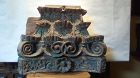 17-18th c Continental hard wood column Capital fragment