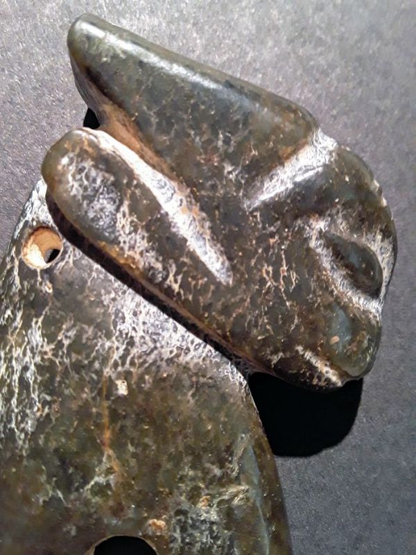 Hongshan Period  Nephrite Dragon Bi Ax pendant