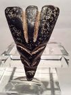 Hongshan Nephrite Alien Head Toggle Pendant with Tremolite