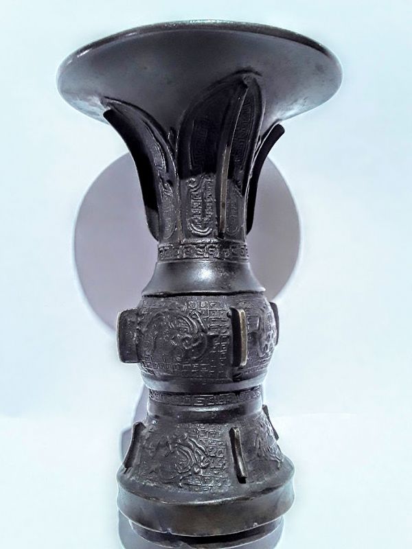 Bronze Gu Vase possibly Ming Dynasty