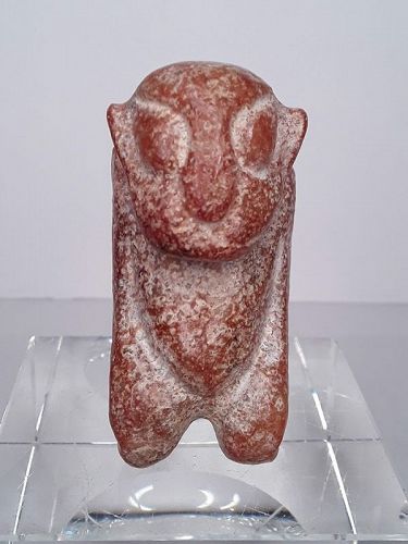 Hongshan Nephrite Jade Keeling Figure of a Pregnant Goddess