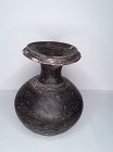 Cambodian Khmer Glazed pottery Urn with flared neck