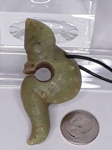 Fine Green Jade Hongshan Pig Dragon Pendant