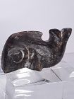 Rare Neolithic Nephrite jade Fish toggle pendant