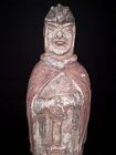 Sui - Tang Dynasty  Painted Terracotta Soldier Tomb offering figure