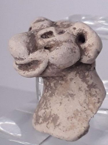 Mexican Pre Columbian Tlatilco Terracotta grotesque head