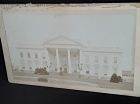 Original 1870s Cabinet card photograph of the White House