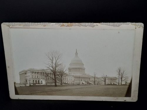 Original 1870s Cabinet card photograph of the Capital