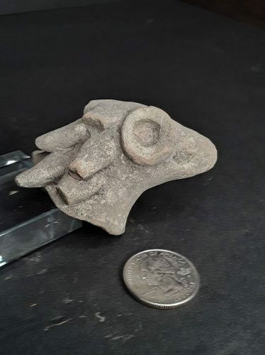 Mexican Pre Columbian Tlatilco Terracotta Bird head