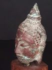 Thai Buddhist Ayutthaya 13-16thc Copper bronze Buddha head