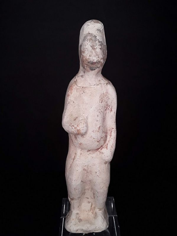 Chinese Tang Dynasty Pottery Burial figure of a soldier