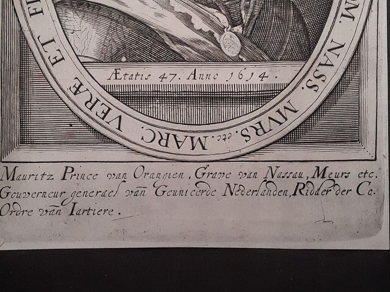 c 1614 Engravings Portraits Prince of Orange and his wife  Elenora