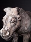 Chinese Tang Dynasty terracotta model of an Ox