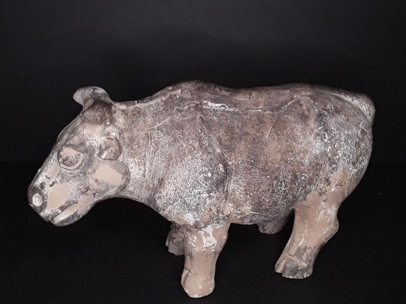 Chinese Tang Dynasty terracotta model of an Ox