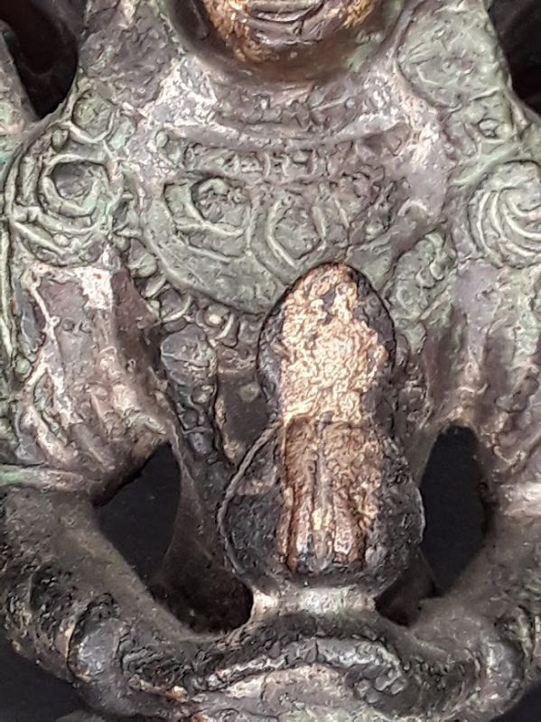 Antique Tibetan Bronze seated Buddha