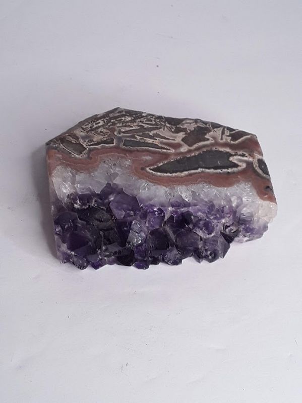 Amethyst Druze Crystal Cluster Slice