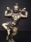 Hindu Bronze dancing Krishna figure