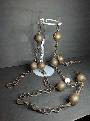 Vintage Ball and Chain from Gothic Chandelier L 14"