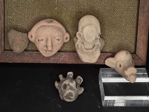 Mexican Pre Columbian Tlatilco Terracotta nice heads Group lot 5
