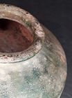 Ancient Chinese Han Dynasty Green Glazed Funerary Jar