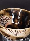 Antique Japanese Oil Spot or Mirror Black Glaze Tea Bowl