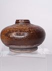 Thailand  Sawankhalok Celadon Brown Glaze Pottery Jarlet 13-14thc