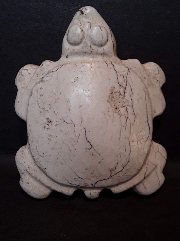 Hongshan Chicken Bone Jade Snapping Turtle Toggle Pendant