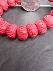 Chinese Molded red bead bracelet sold separately