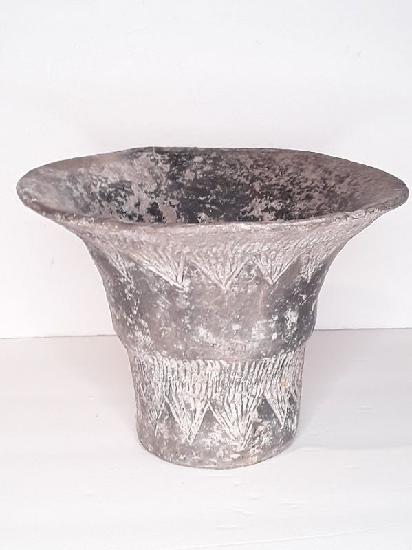 Rare Korean Silla Large Vase or Beaker with recessed foot