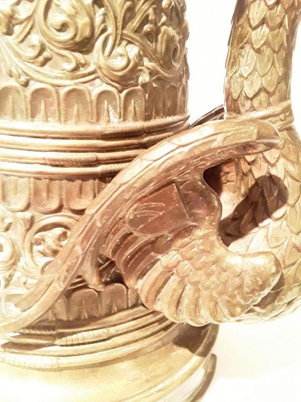 Antique Austrian Prussian Bronze Griffin form Aquamanile