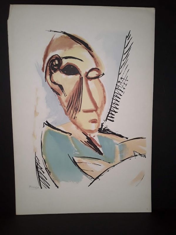 after Picasso Demoiselles dAvignon from Picasso 15 Drawings lithograph