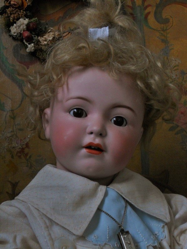 ~~Superb Large Size Germany Character Bisque Doll ~~