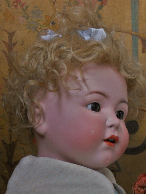 ~~Superb Large Size Germany Character Bisque Doll ~~