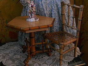 ~~~ Pretty French Bamboo Table Set ~~~