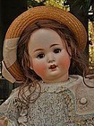 Pretty Grand Size German Bisque Character Girl