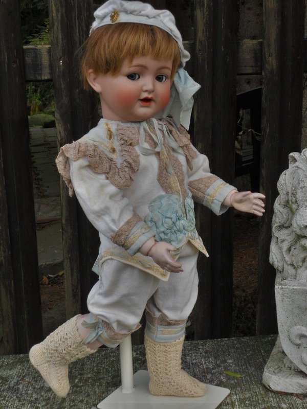Pretty German Character Bisque Toddler Doll
