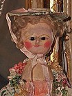 Outstanding Early English Wooden Doll