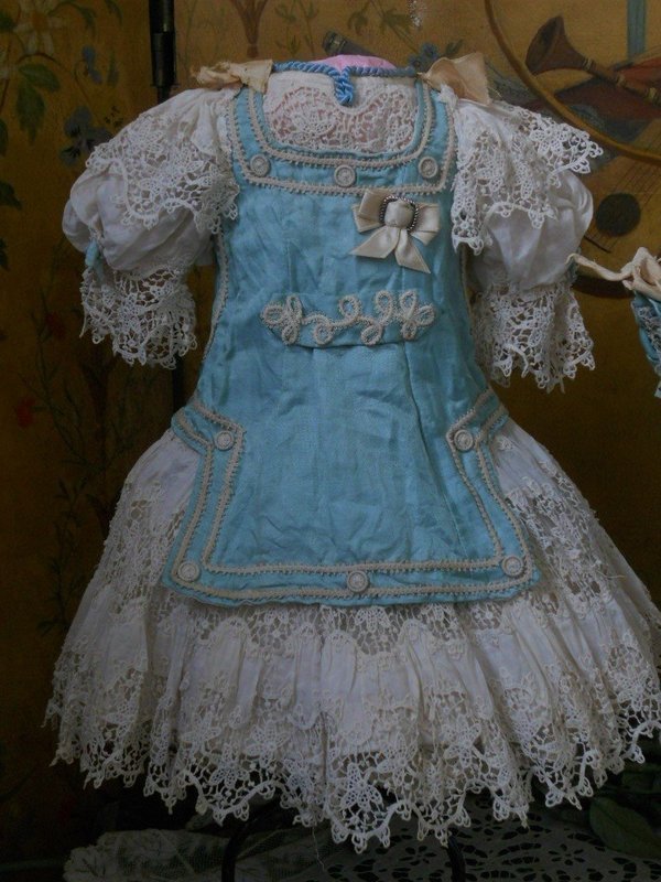 Pretty French Bebe Costume with Bonnet
